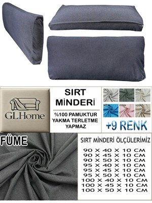 %100 Pamuk Petek 4 Adet Sırt Minderi Kılıfı