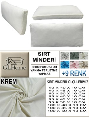 %100 Pamuk Petek 4 Adet Sırt Minderi Kılıfı