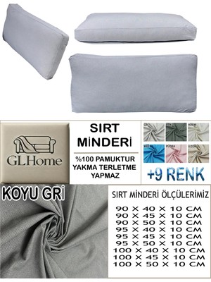 %100 Pamuk Petek 4 Adet Sırt Minderi Kılıfı