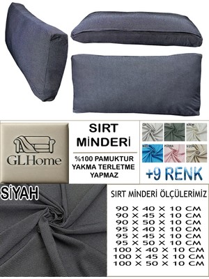 %100 Pamuk Petek 4 Adet Sırt Minderi Kılıfı