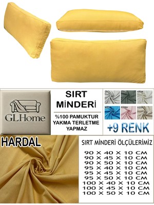 %100 Pamuk Petek 4 Adet Sırt Minderi Kılıfı