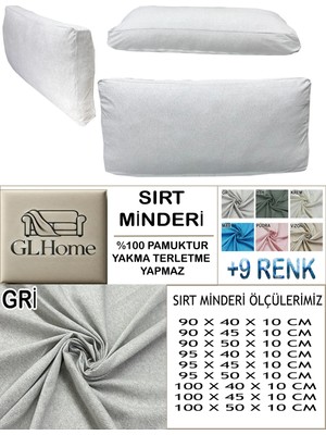 %100 Pamuk Petek 4 Adet Sırt Minderi Kılıfı