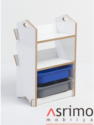 Çocuk Aktivite Kitaplık Saklama Ünitesi