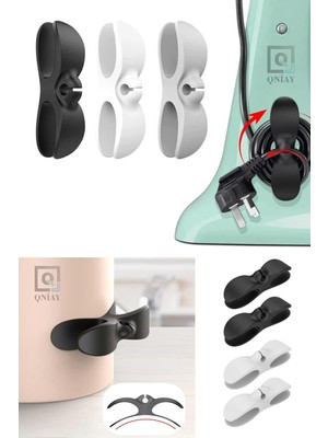 Kablo Toplama Sabitleme Aparatı (1ADET) Yapışkanlı Çok Amaçlı Airfryer Kablo Sarma Aparatı |