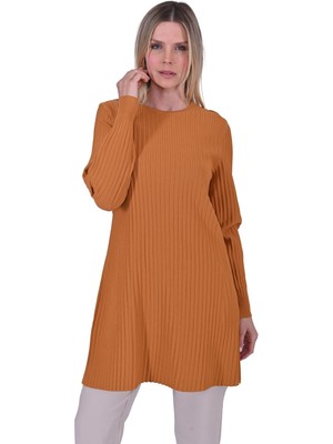 Oluk Triko Tunik Hardal
