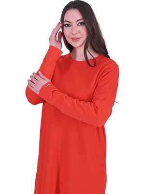 Cubuk Triko Tunik Kırmızı
