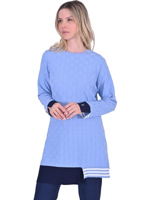 Kesmeşeker Triko Tunik Mavi