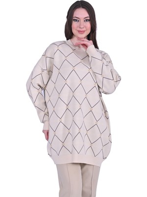 Kristal Triko Tunik Vanilya