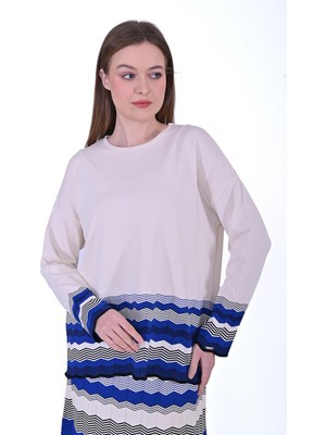 Zikzak Triko Tunik Sax