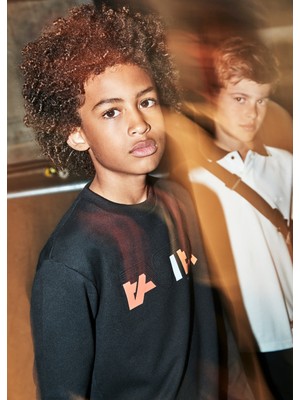 Mayoral Erkek Çocuk Sweatshirt Siyah 6483