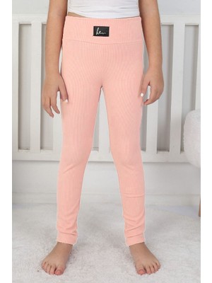 E Çocuk Basic Kız Çocuk Fitilli Tayt - 8001SB