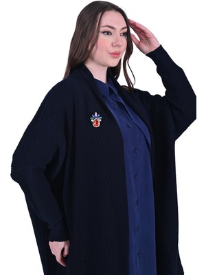 Yakut Yün Triko Hırka Lacivert