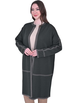 Road Yün Triko Hırka Haki