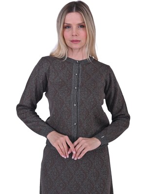 Simli Triko Etekli Takım Vizon