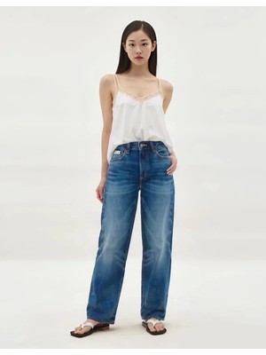 Calvin Klein Jeans 90S Straight Denim Kadın Mavi Kontrol Et LV047B917G-UT5
