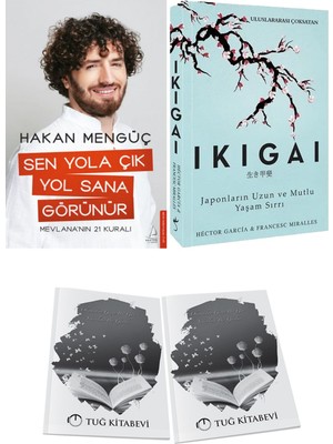 Sen Yola Çık Yol Sana Görünür ve Ikigai Japonların Uzun ve Mutlu Yaşam Sırrı + Hediyeli