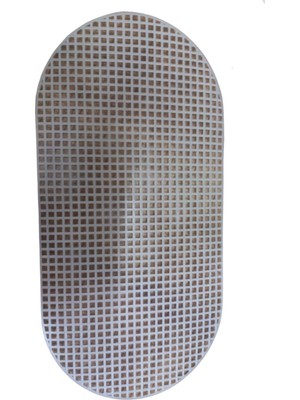 Çanta Kanvası Oval 30X15 cm Beyaz
