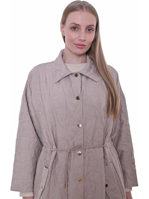 Yaprak Belli Ipli Kap Bej