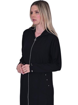 Invee Taşlı Eşofman Kap SİYAH