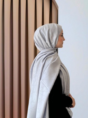 Cam Kırığı Desenli Jakar Şal