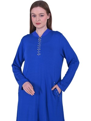 Taşlı Eşortman Elbise Sax