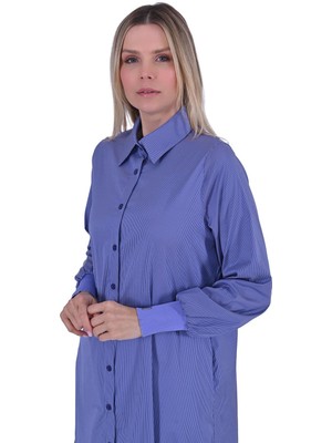 Ay Uzun Gömlek Lacivert