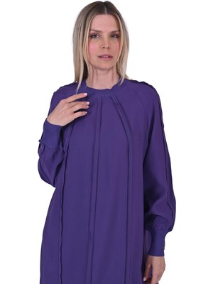 Bebe Biyeli Elbise Mor