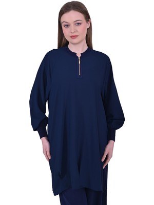 Evaze Tunik Lacivert