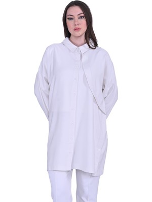 Bolero Modal Gömlek Ekru