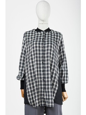 Harika Gömlek Siyah-Ekru