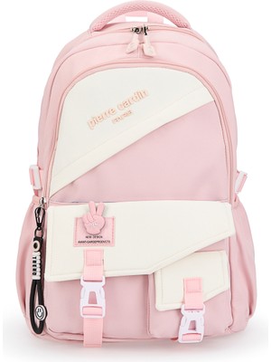 Pierre Cardin Unisex Çocuk Çok Gözlü Sırt Okul Çantası 07PC303