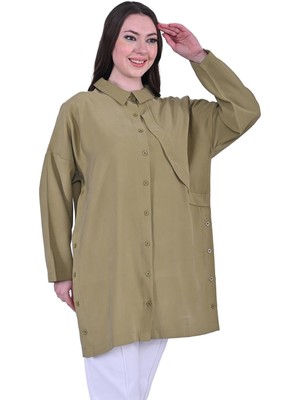 Bolero Modal Gömlek Yağyeşili