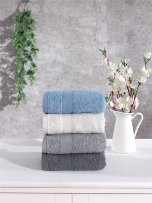 Pamuklu 4'lü El Yüz Havlu Seti Takımı Günlük Çeyizlik El Yüz Havlusu