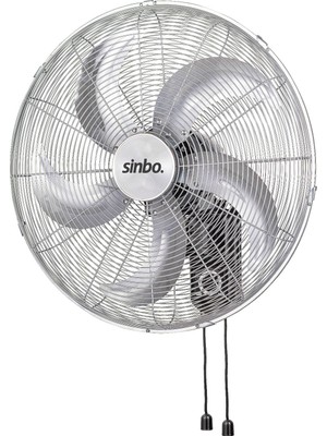 Sinbo 20 İnç Duvar Tipi Vantilatör 130 W 5 Kollu Metal Pervane Yüksek Salınım Özelliği
