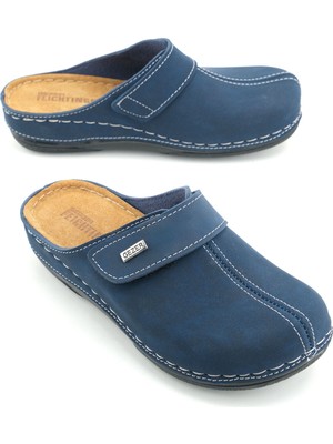 Gezer FEICHTINGEN Kadın Yazlık İç Taban Hakiki Deri Tek Cırtlı Ayarlanabilir Rahat Taban Günlük Terlik