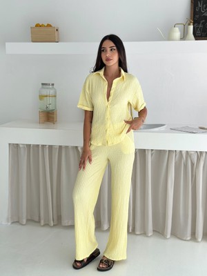 Gofre Kumaş Yazlık Ikili Takım GOFTK-2540