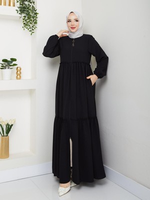 Nisagül Kadın Medine Ipeği Hac Umrelik 2 Katlı Ferace