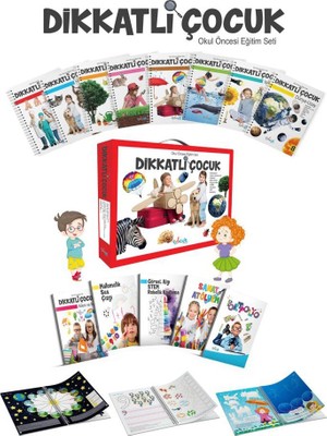 Dikkatli Çocuk Okul Öncesi Eğitim Seti - 5 Yaş