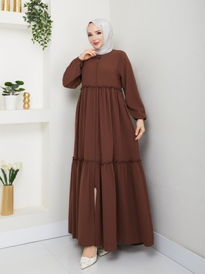 Nisagül Kadın Medine Ipeği Hac Umrelik 2 Katlı Ferace