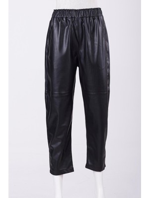 Deri Pantolon Siyah