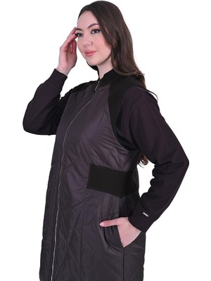 Cam Kırıgı Yelek Kahve