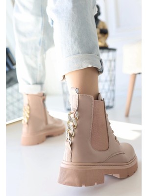 Harte Nude Cilt Bağcıklı Bot