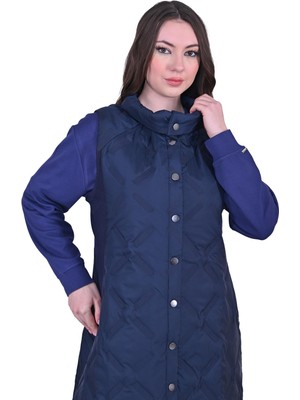 Pervane Kapitone Yelek Lacivert