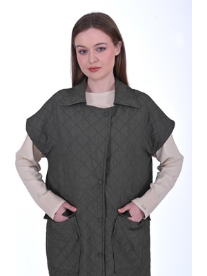 Cepli Kapitone Yelek Haki