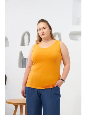 Büyük Beden Atlet Turuncu