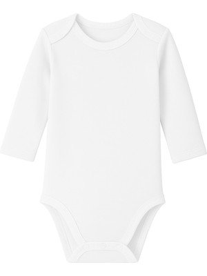 Uzun Kollu Erkek Bebek Çıtçıtlı Body