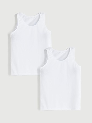 Bisiklet Yaka Kız Çocuk Atlet 2'li  (S5)