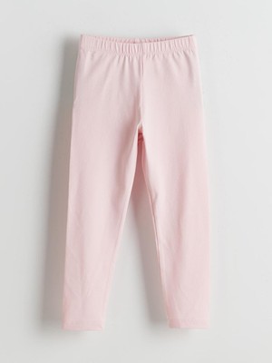 Beli Lastikli Basic Kız Çocuk Tayt  (W5)