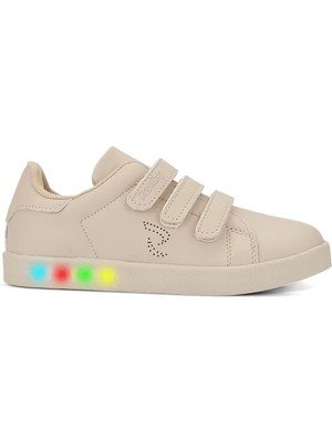 Simple Cırt Cırtlı Bağcıksız Rahat Günlük Kullanım Ortopedik Işıklı Spor Ayakkabı ve Sneaker