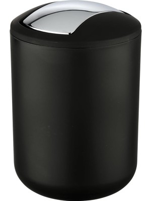 Salıncaklı Kapaklı Çöp Kovası Brezilya S Siyah 2 Kırılmaz Siyah